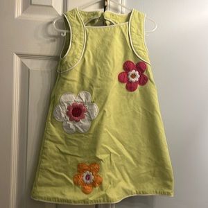 Little girls Gymboree green dress size 5